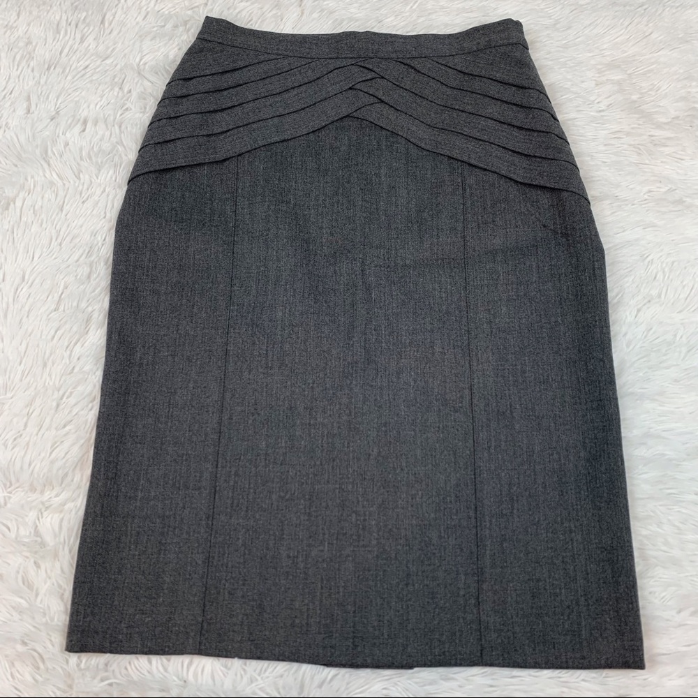 Viktor & Rolf Virgin Wool pleated waist pencil Skirt knee length Made‎ in Italy - Picture 2 of 11